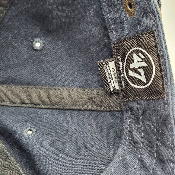 Denver Broncos NFL 47 Navy Blue Adjustable Strap Baseball Cap Embroidered Logo - Picture 13 of 14